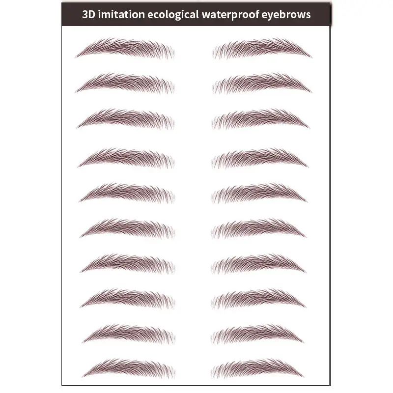 6D Anti-Real Eyebrow Stickers Water Proof - Image 10