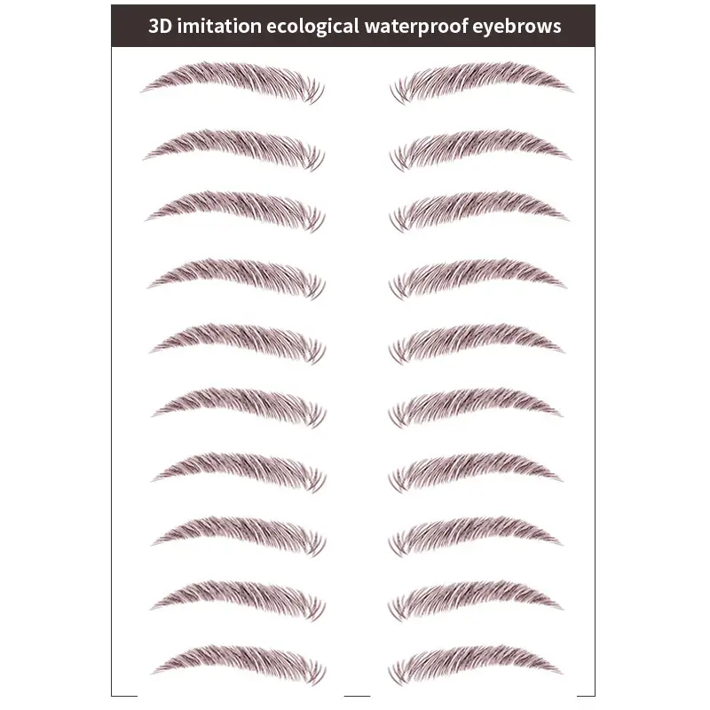 6D Anti-Real Eyebrow Stickers Water Proof - Image 9