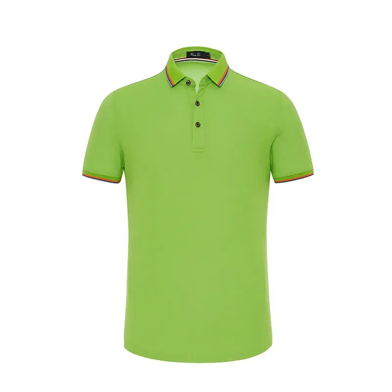 Light Blue Polo Shirt with Logo Print & Embroidered Collar - Image 12