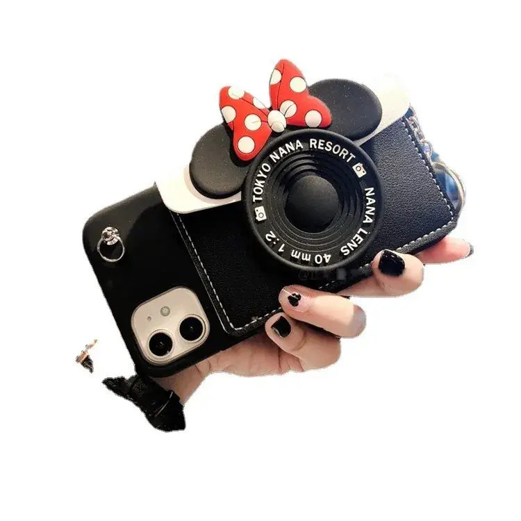 Apple 15 Phone Case Cartoon Coin Purse Crossbody Lanyard 17 Card Holder 8P 15 Card Case - Image 9