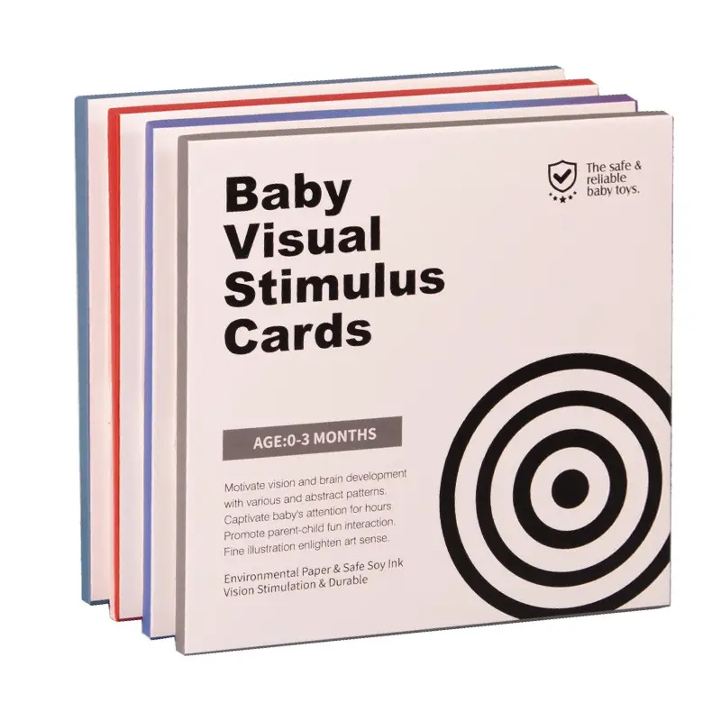 Baby Visual Stimulation Card 0-3 Months Cognitive Puzzle