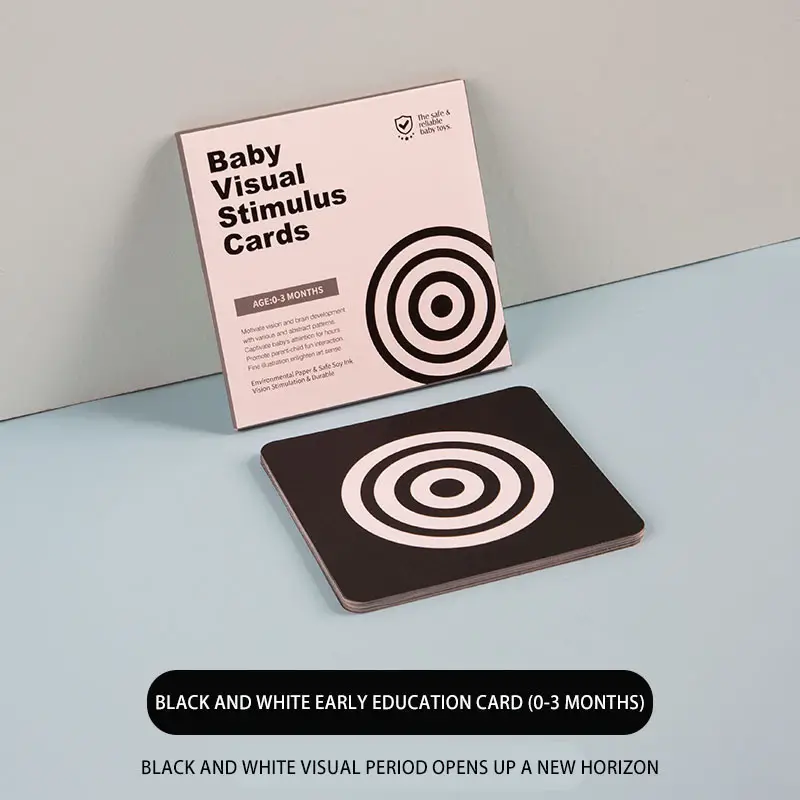 Baby Visual Stimulation Card 0-3 Months Cognitive Puzzle