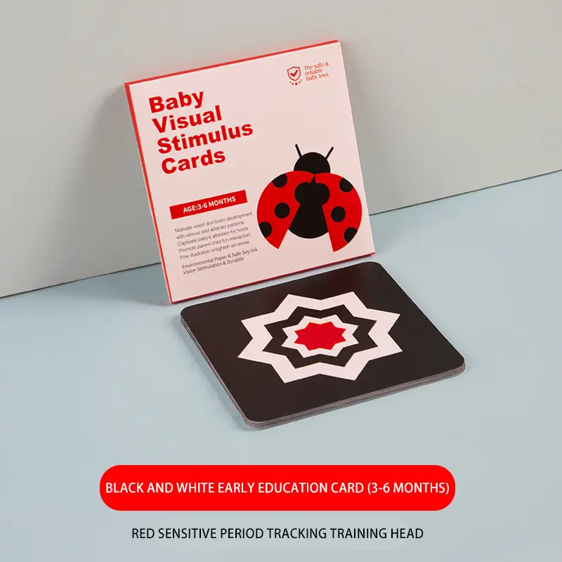 Baby Visual Stimulation Card 0-3 Months Cognitive Puzzle