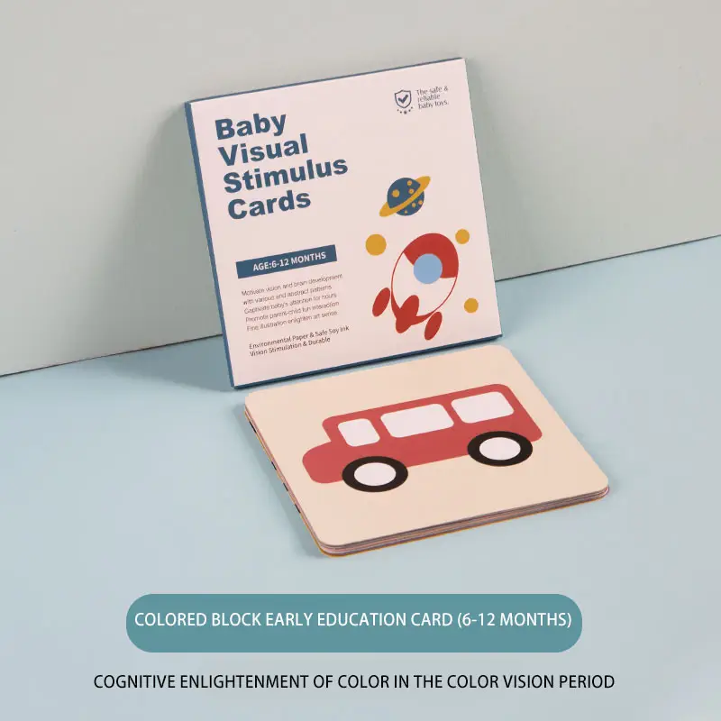 Baby Visual Stimulation Card 0-3 Months Cognitive Puzzle
