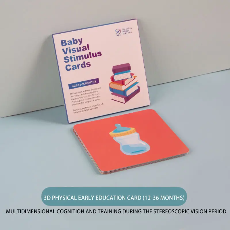 Baby Visual Stimulation Card 0-3 Months Cognitive Puzzle