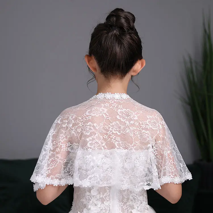 Girls' White Lace Coat 2020 Spring Summer - Image 3
