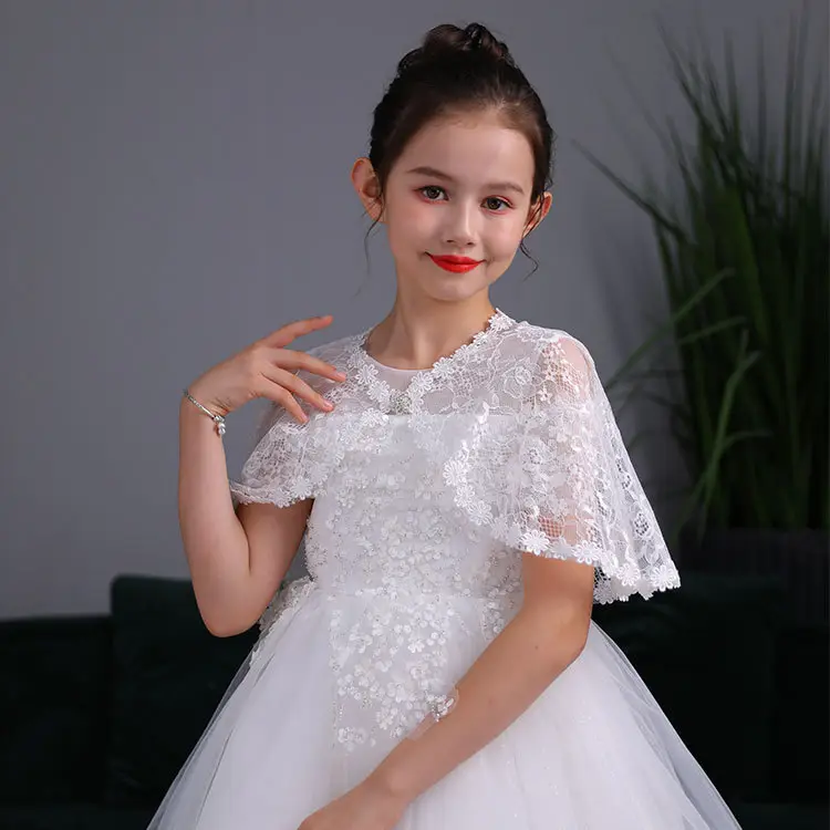 Girls' White Lace Coat 2020 Spring Summer - Image 4