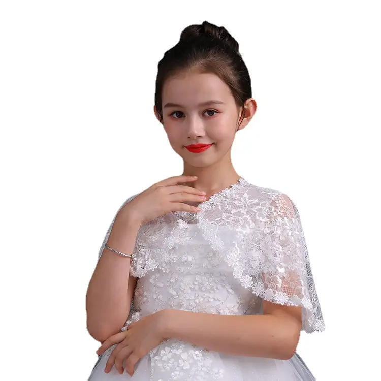 Girls' White Lace Coat 2020 Spring Summer - Image 6