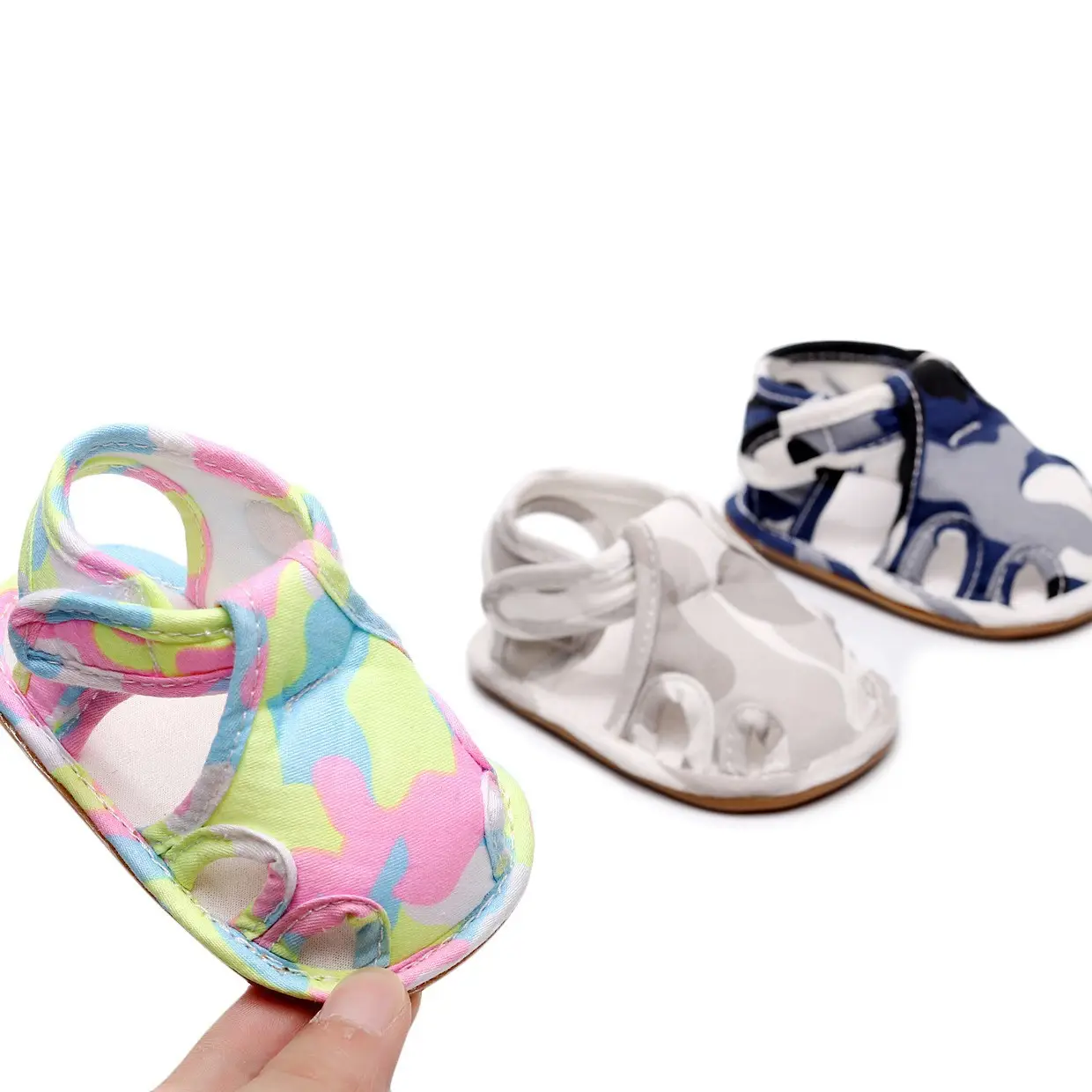 White Cartoon Baby Sandals Non-Slip Toddler Shoes