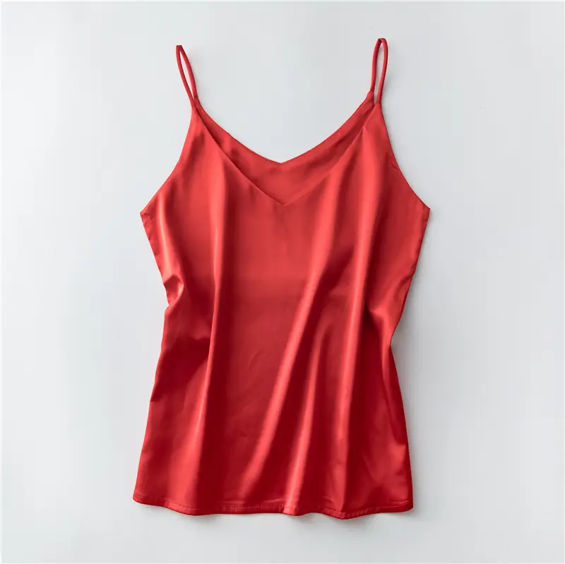 Women's Summer Camisole Base Satin Loose Top