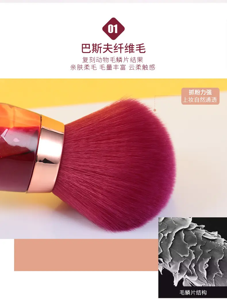 Yasna Red Wine Glass Makeup Brush Loose Paint β feature 12