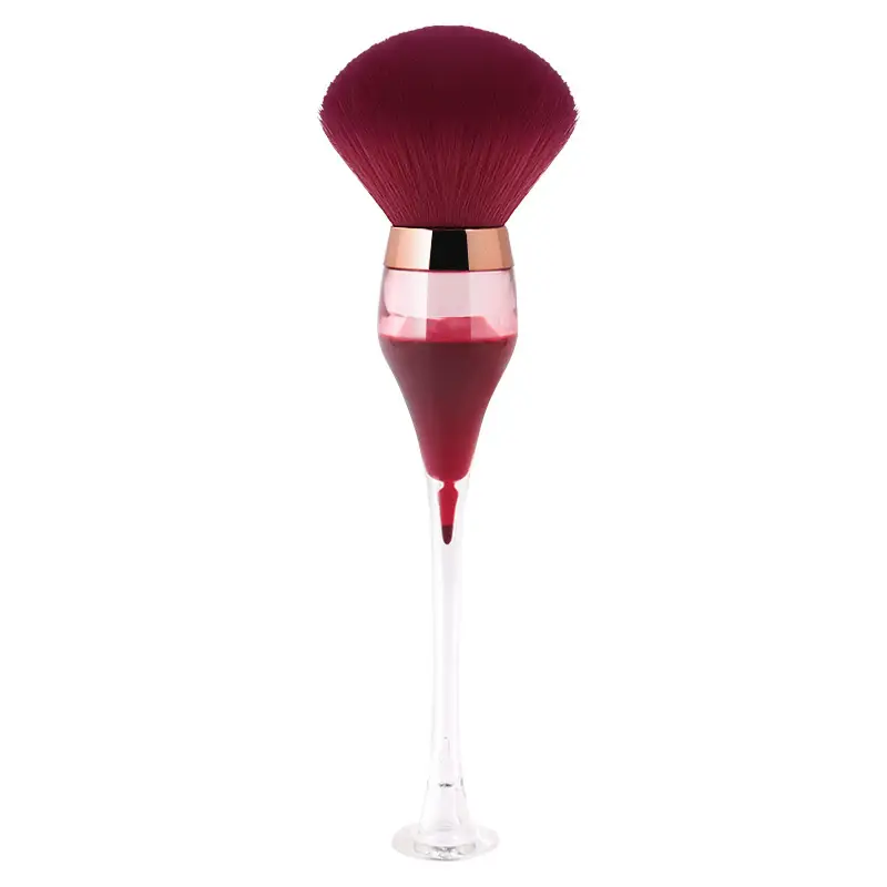 Yasna Red Wine Glass Makeup Brush Loose Paint