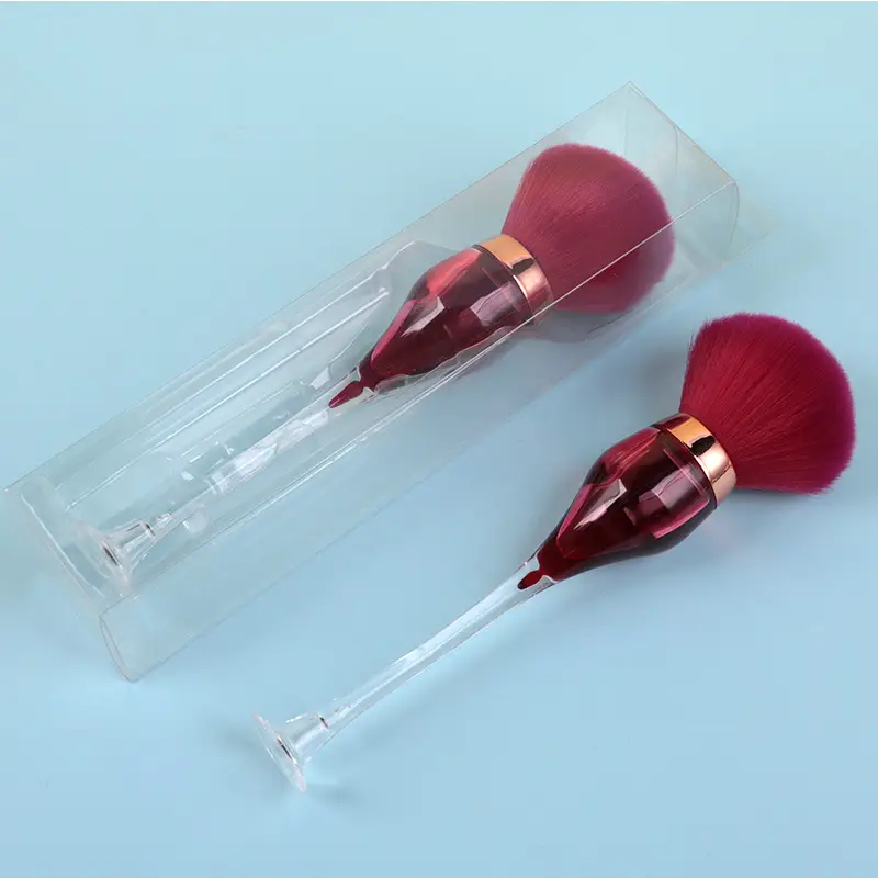 Yasna Red Wine Glass Makeup Brush Loose Paint - Image 2