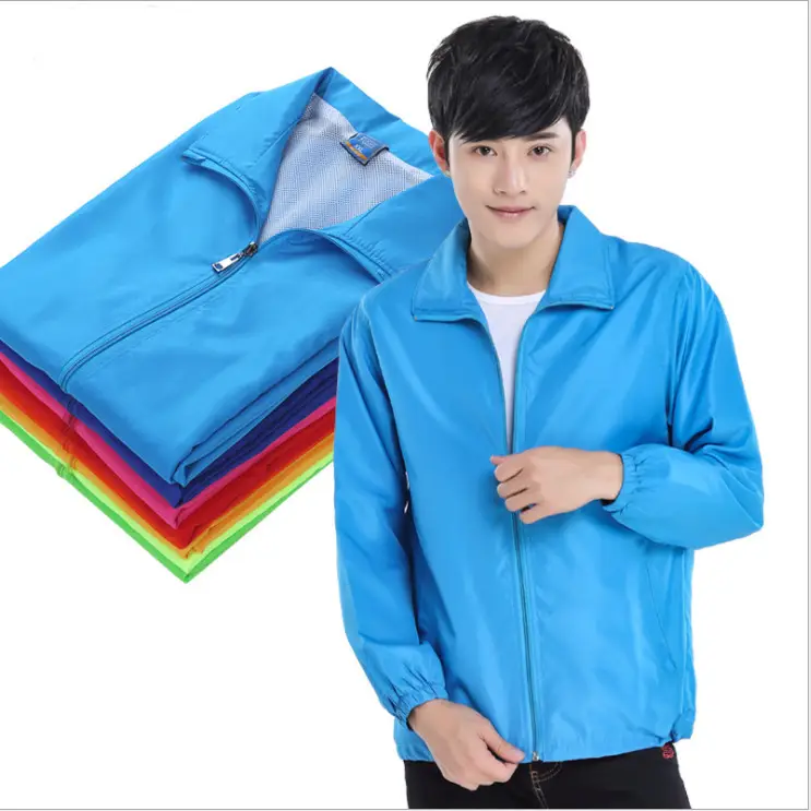 Men's Windproof Red Full Zip Hoodie - Image 12