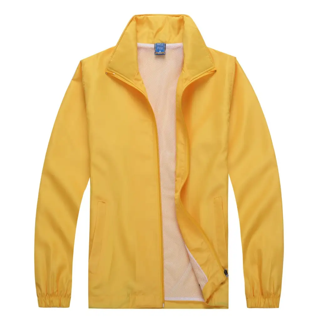 Men's Windproof Red Full Zip Hoodie - Image 2