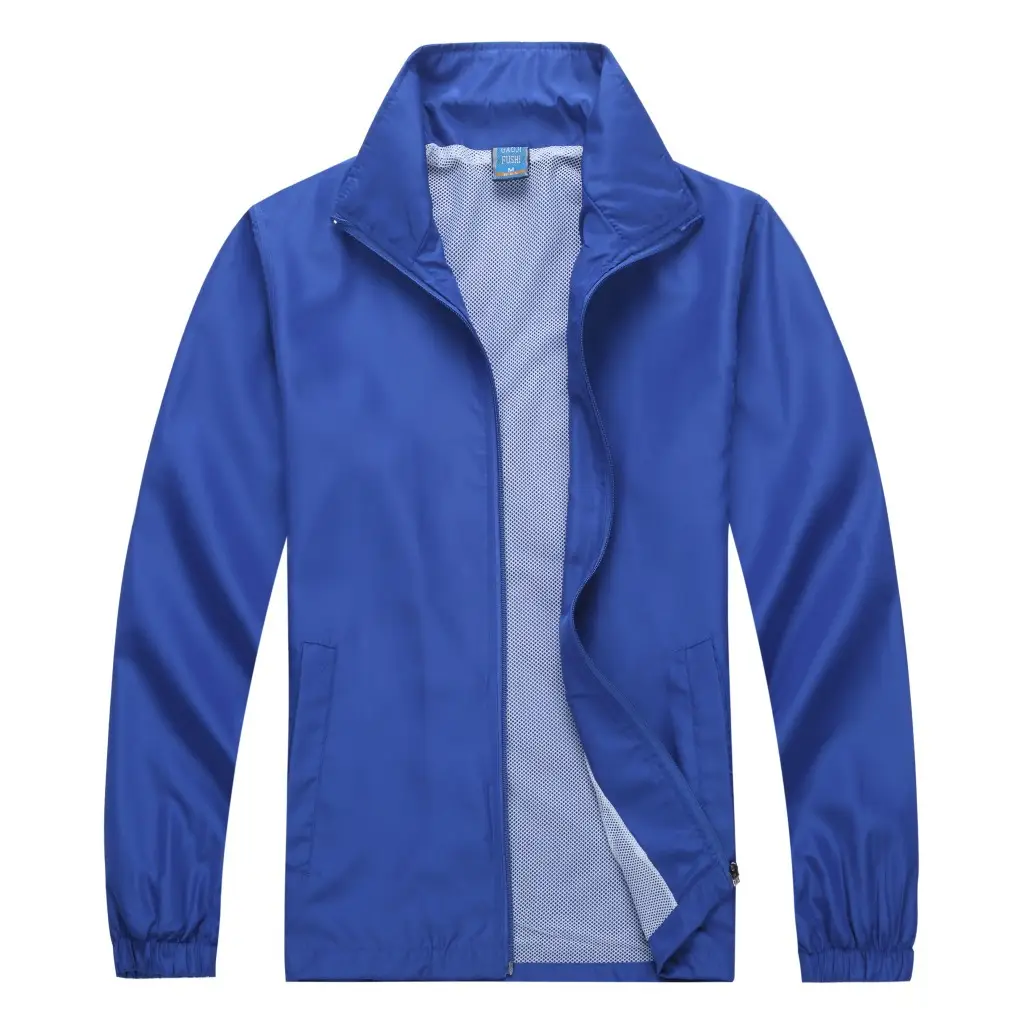 Men's Windproof Red Full Zip Hoodie - Image 4