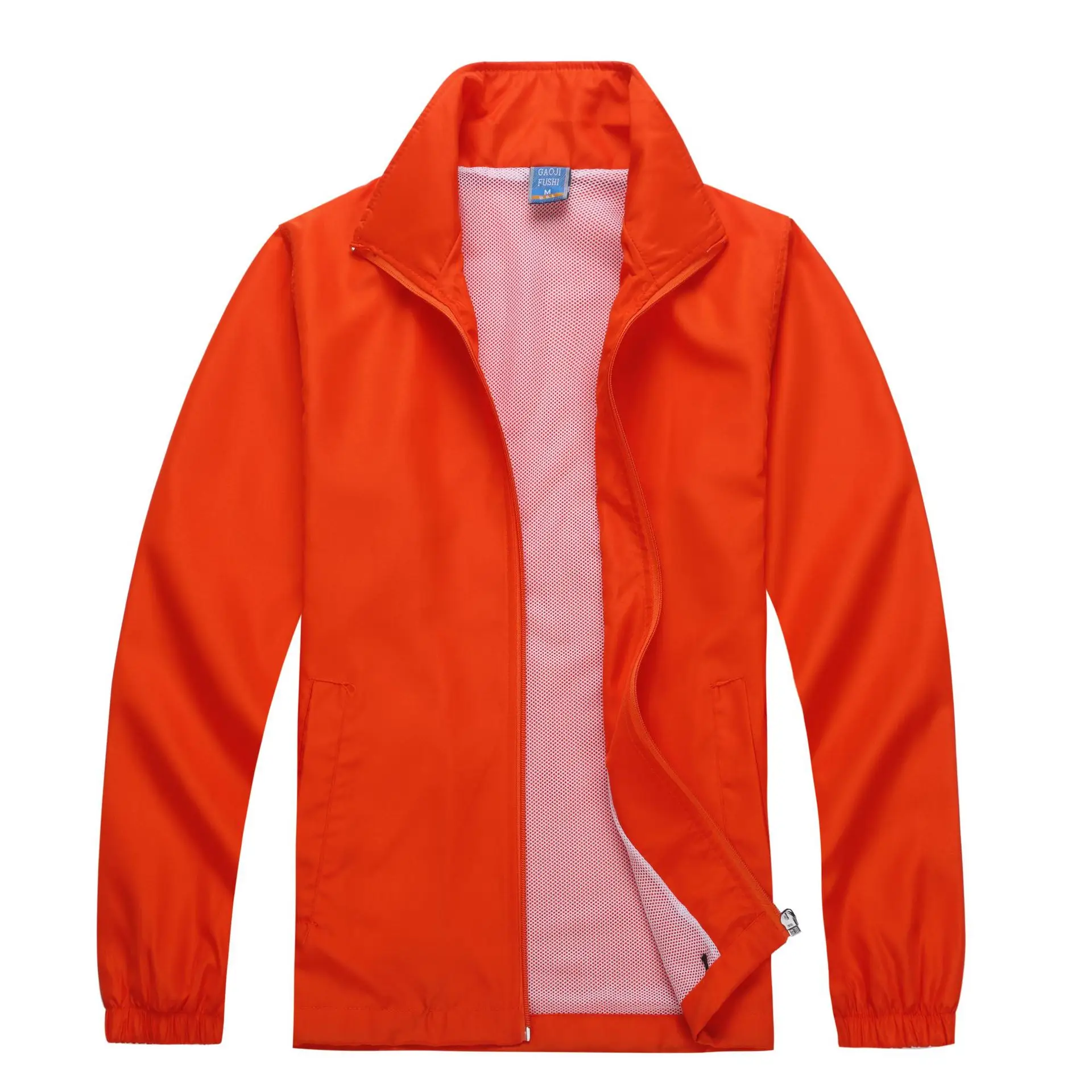 Men's Windproof Red Full Zip Hoodie - Image 5