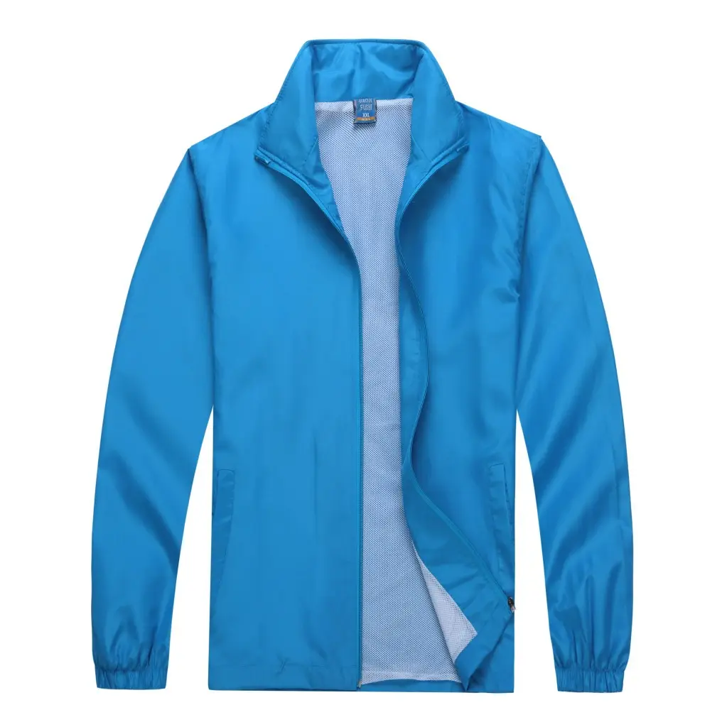 Men's Windproof Red Full Zip Hoodie - Image 6