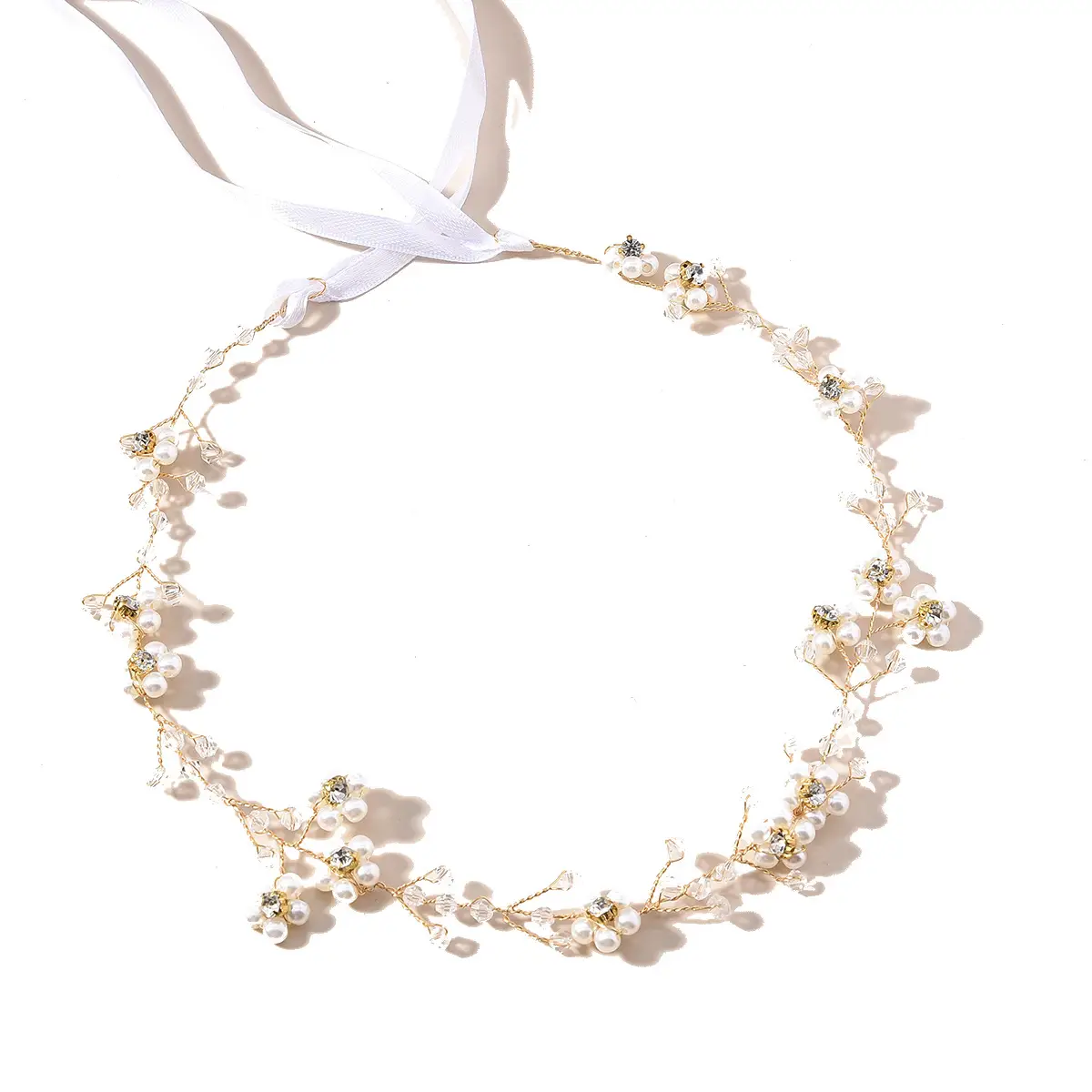 Pearl Beaded Hair Band for Bridal & Wedding Groomsmen - Image 6