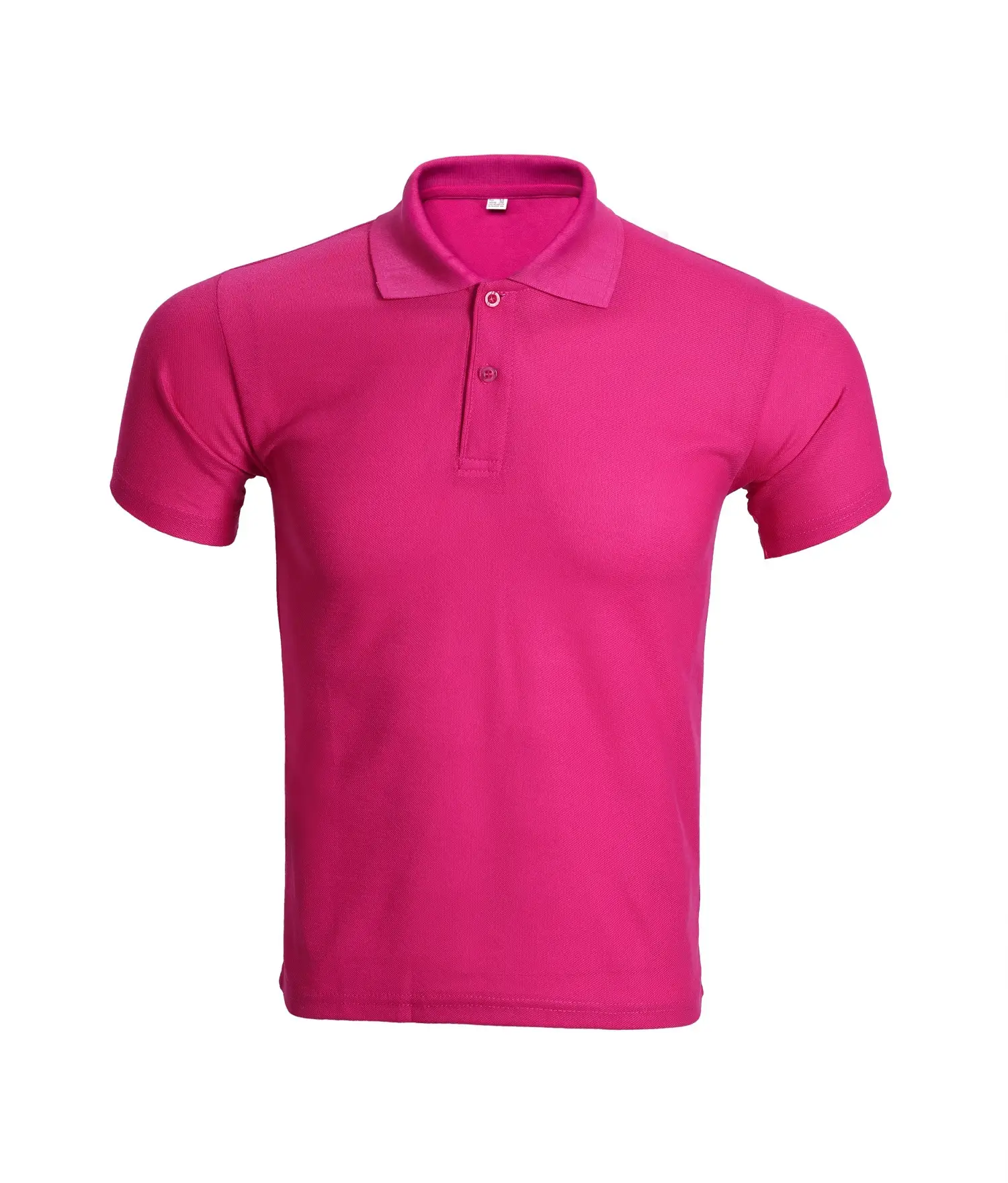 Men Orange Polo Shirt with Button Collar - Image 11