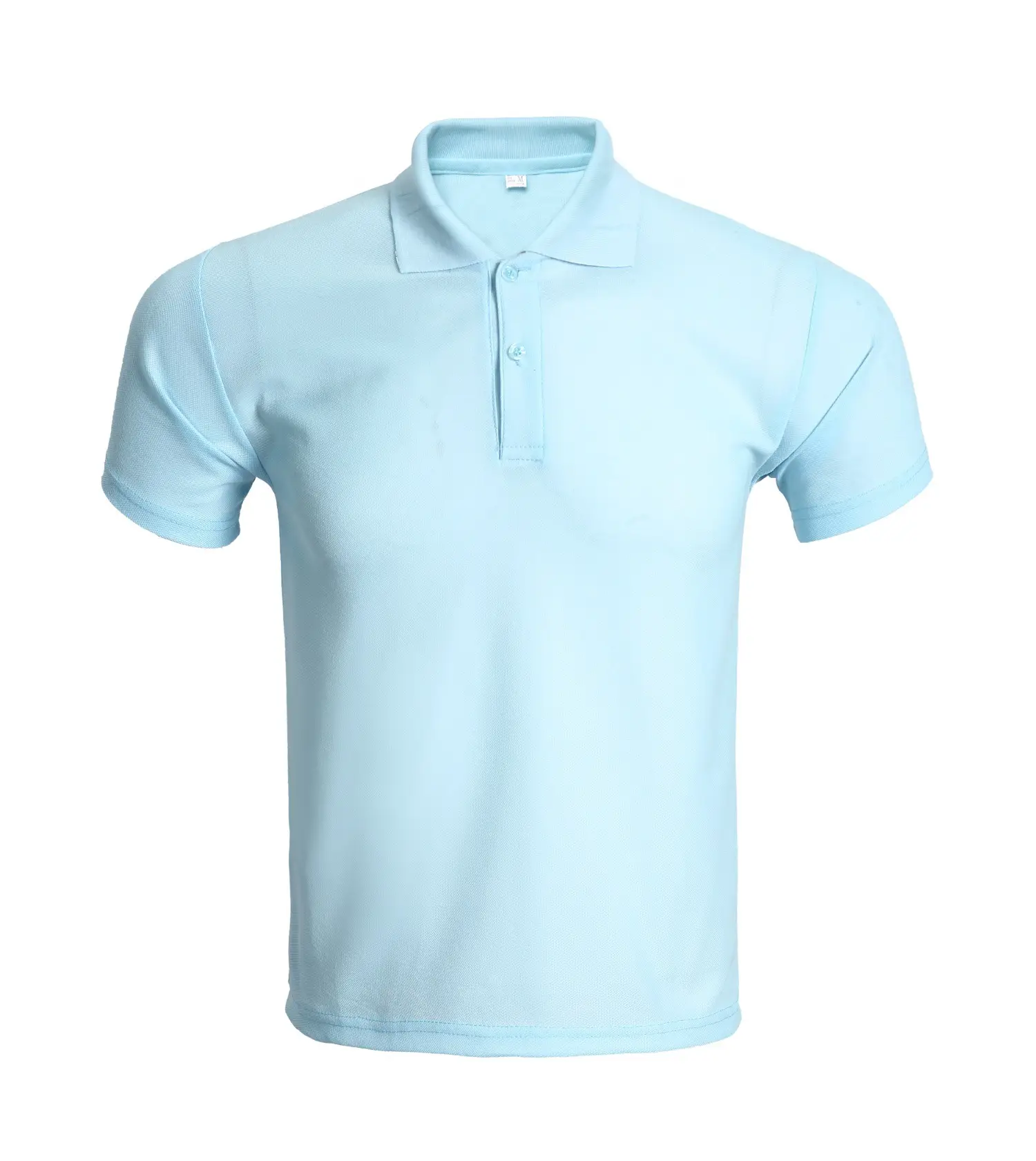 Men Orange Polo Shirt with Button Collar - Image 13