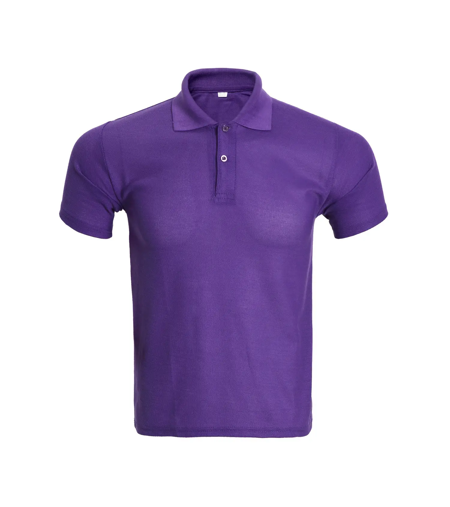 Men Orange Polo Shirt with Button Collar - Image 4