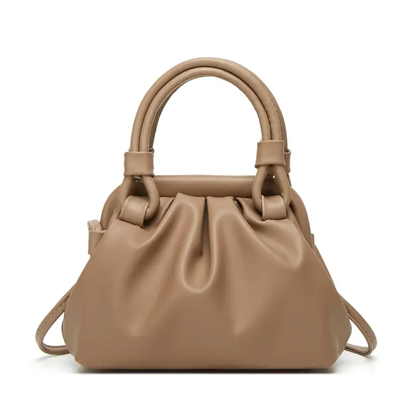 2023 New Fashionable PU Shoulder Crossbody Bag Tan - Image 3