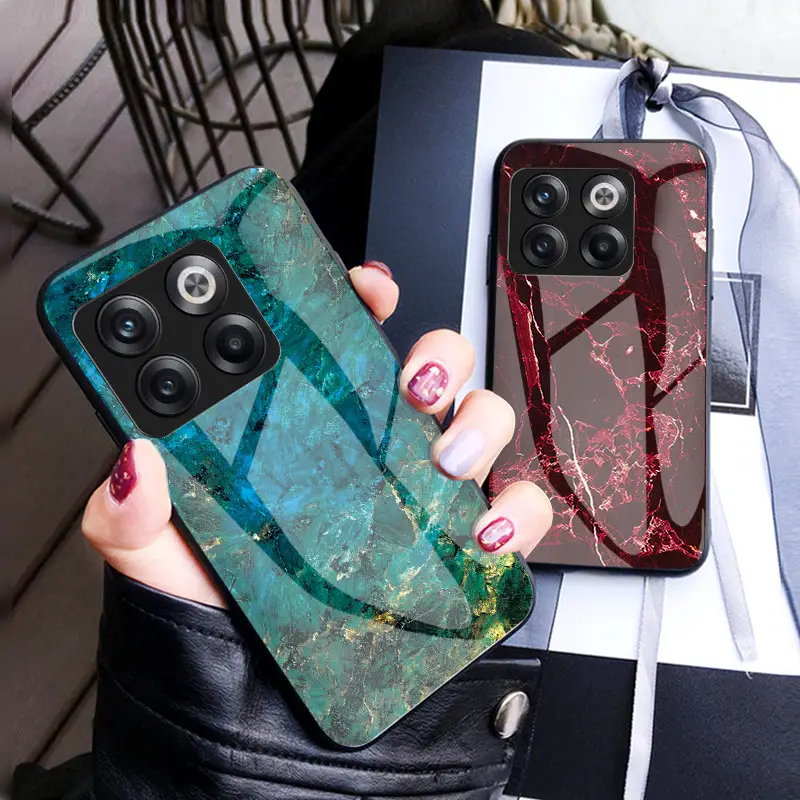 OnePlus 15 Marble Glass Protective Case