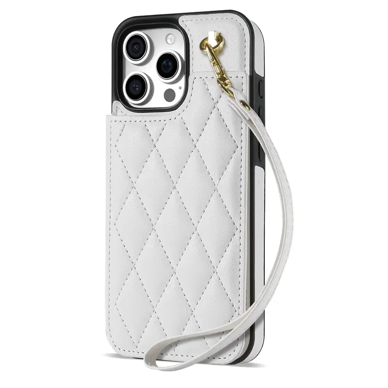 iPhone 17 Chanel-Style Leather Phone Case Double Buckle - Image 5