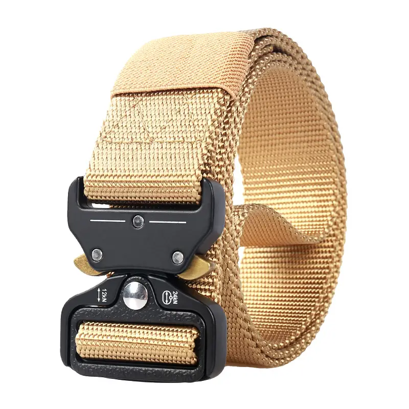 Black Nylon Tactical Belt Quick Release Alloy Buckle - Image 2