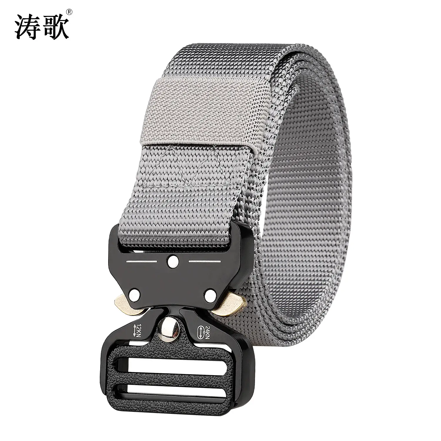 Black Nylon Tactical Belt Quick Release Alloy Buckle - Image 4