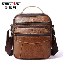 Men's Black Genuine Leather Crossbody Bag Vertical Zip — feature 24