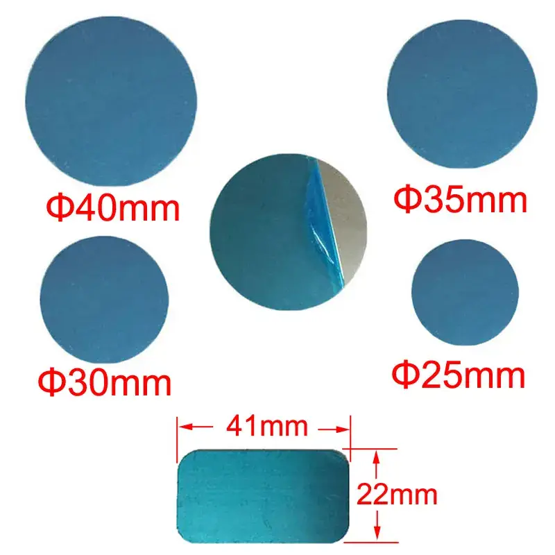 Magnetic Phone Holders with Blue Film Backing 25mm Round Iron Sheets - Image 13
