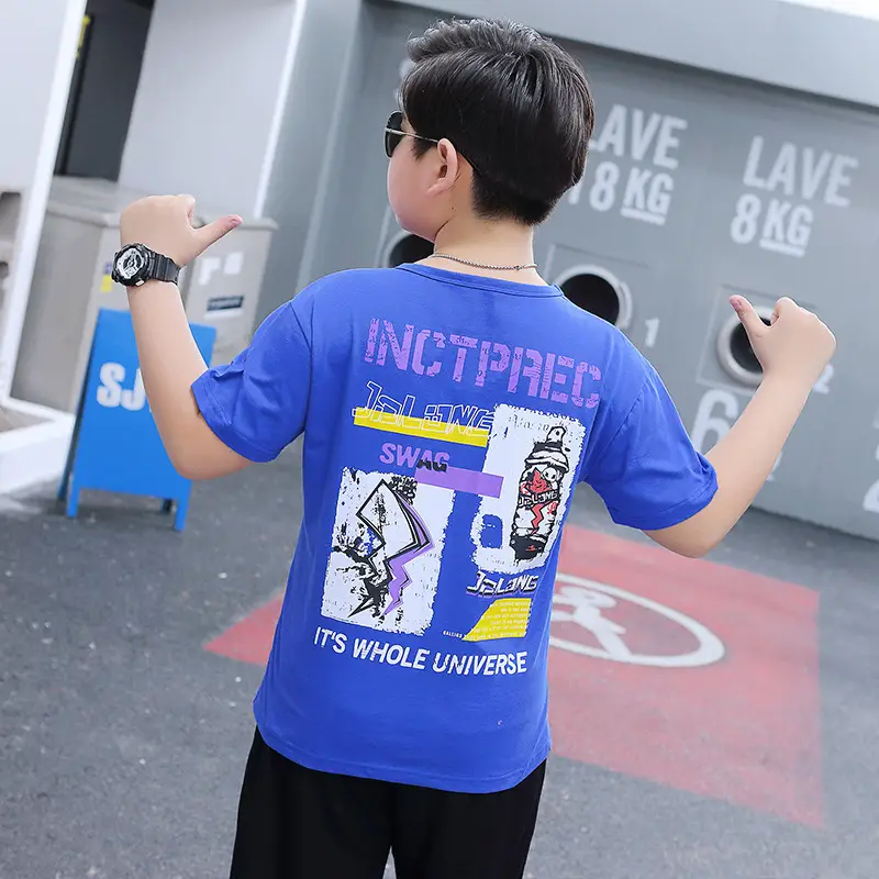 Fat Plus Large Boys Yellow Graphic T-Shirt - Image 4