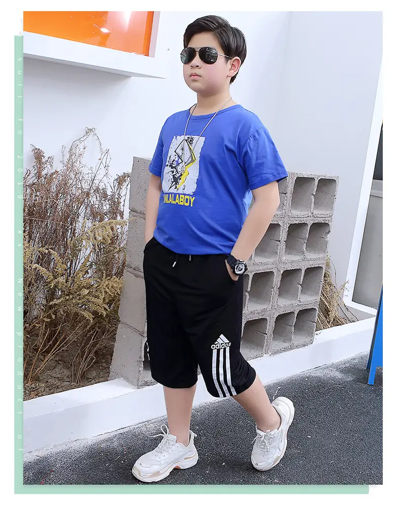 胖童闪电短袖套装_19