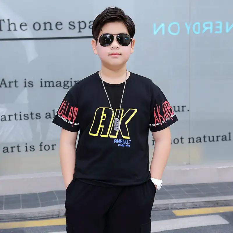 Fat Boy Black T-Shirt Kids 7-15 Years Medium Large - Image 5