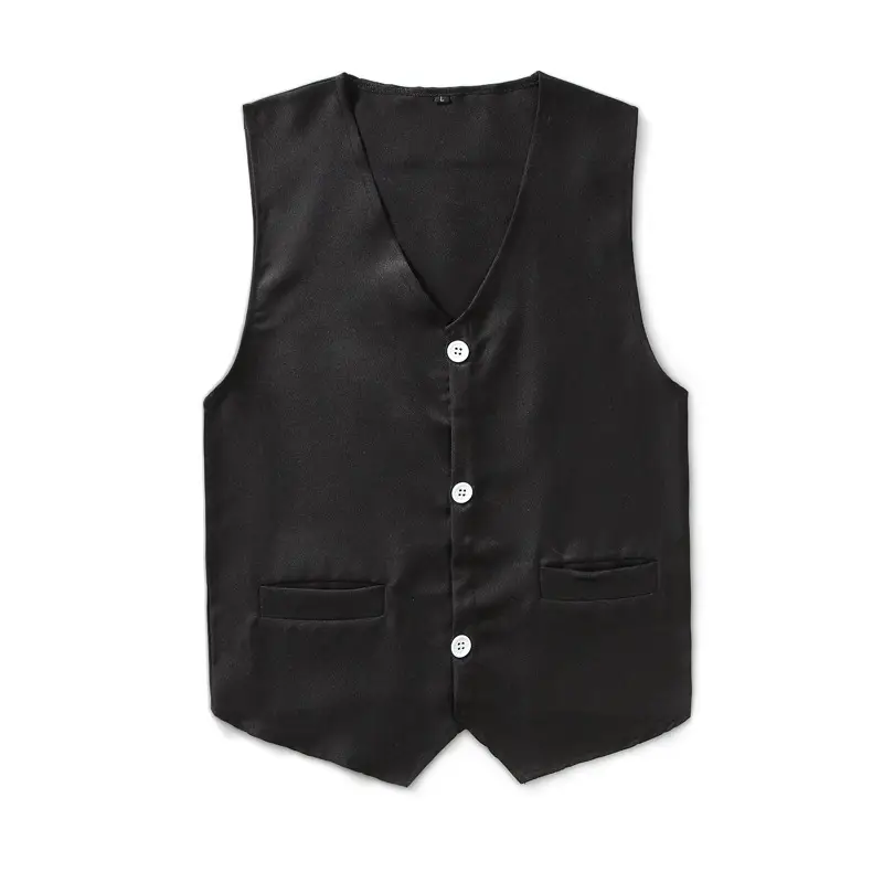 White Sleeveless V-Neck Vests for Men - Image 14