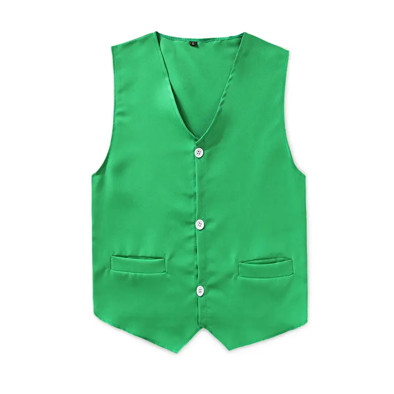 White Sleeveless V-Neck Vests for Men - Image 19