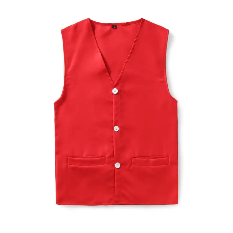 White Sleeveless V-Neck Vests for Men - Image 5
