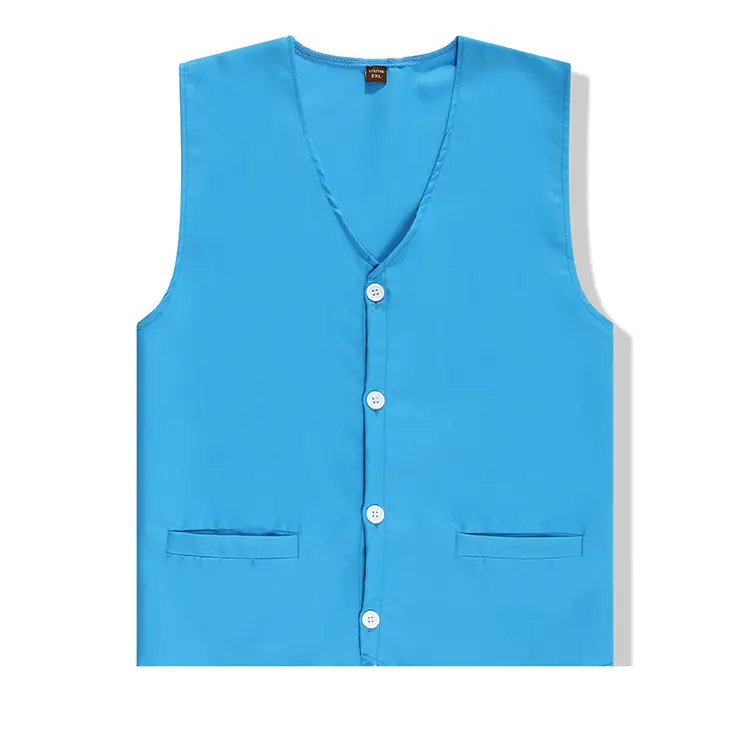 White Sleeveless V-Neck Vests for Men - Image 7