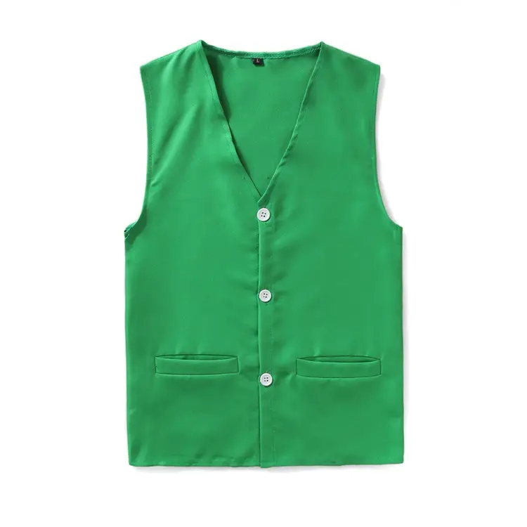 White Sleeveless V-Neck Vests for Men - Image 8