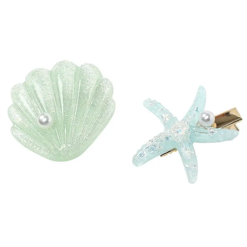 Orange Pearl Shell Hairpin Clip for Girls - Image 9