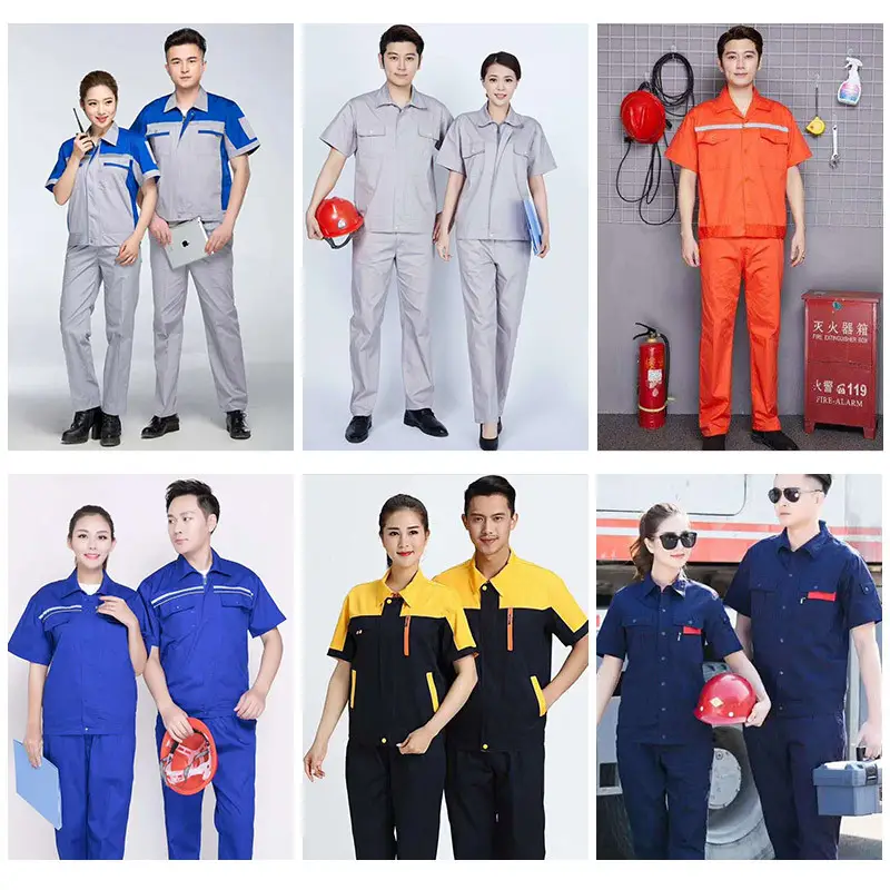 Long Sleeve Labor Protection Workwear Suit Summer Auto Repair Welding Workwear