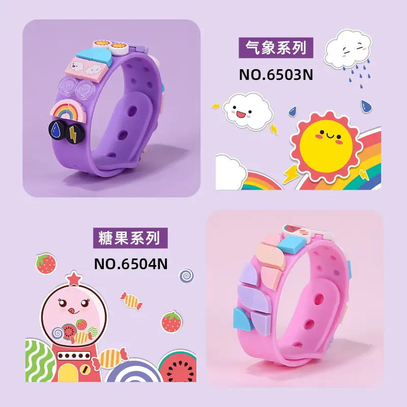 Colorful Particle Building Blocks DIY Bracelet for Kids - Image 7