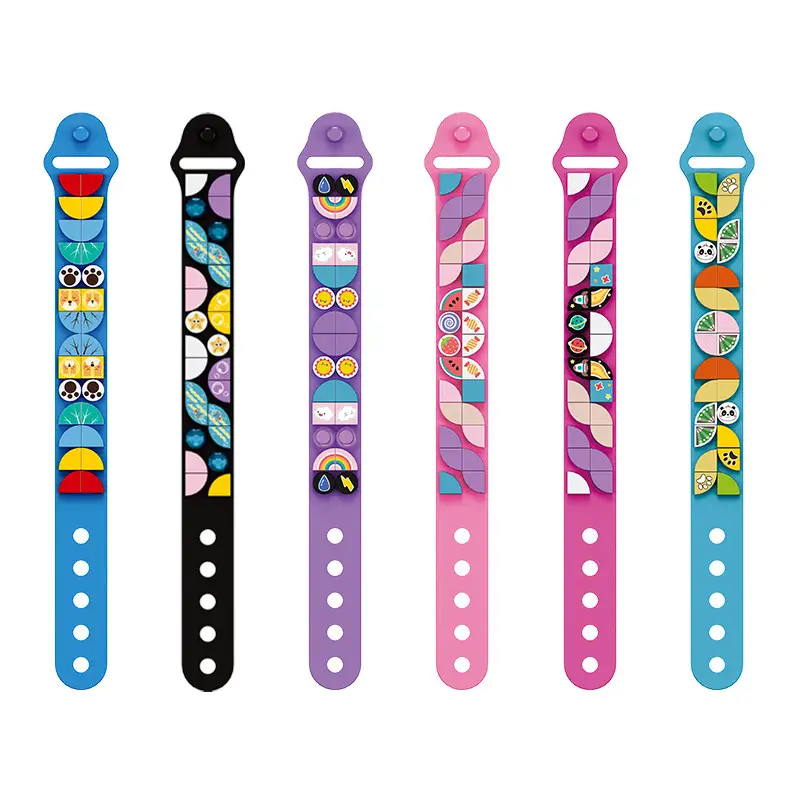 Colorful Particle Building Blocks DIY Bracelet for Kids - Image 9