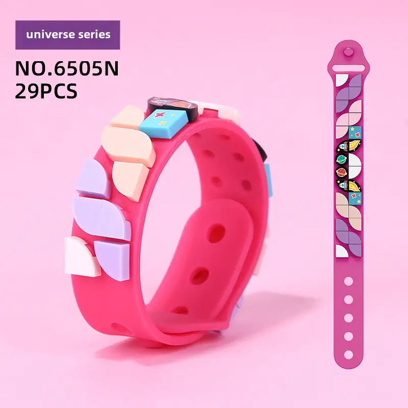 Colorful Particle Building Blocks DIY Bracelet for Kids - Image 5