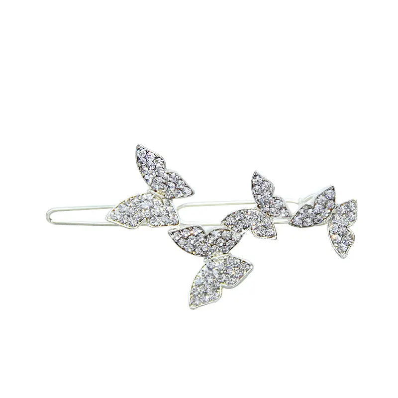 Japanese Style Sparkling Butterfly Hairpin Clip with Diamonds - Image 8