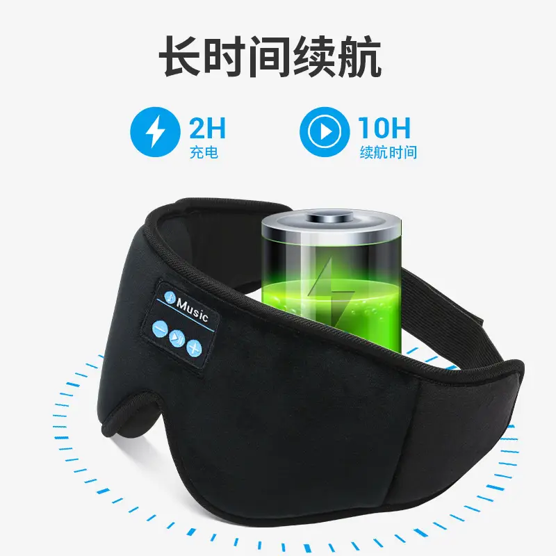 3D Wireless Bluetooth Eye Mask for Sleep & Music