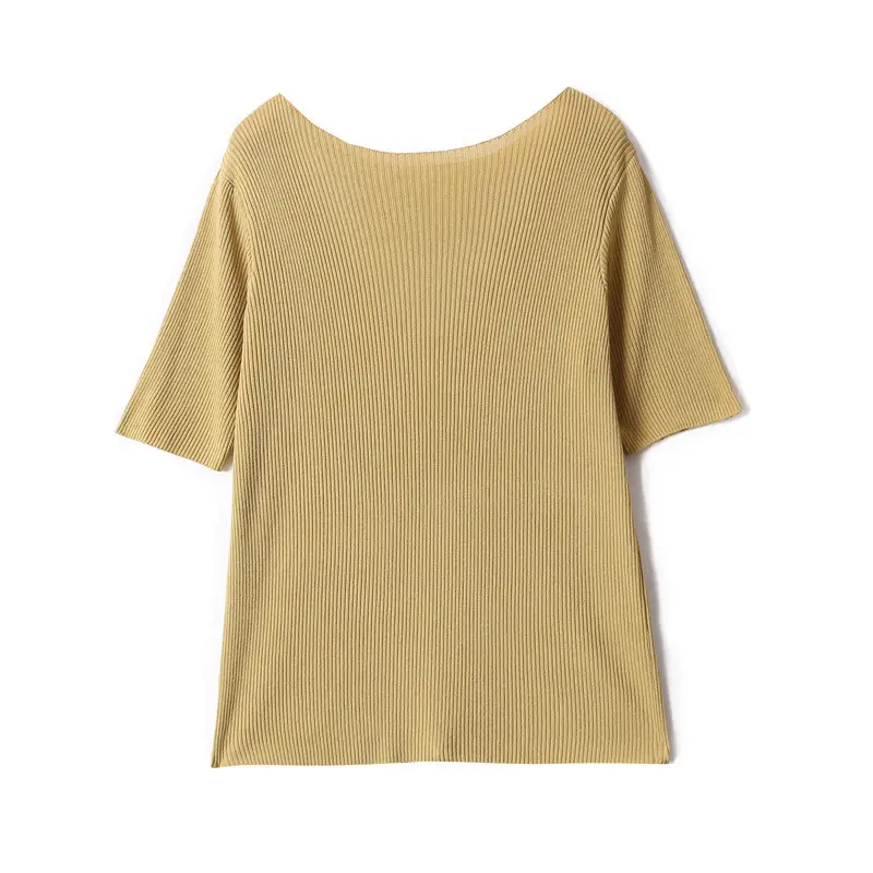 2025 Green Knit Plus Size Top with Beaded Design - Image 7