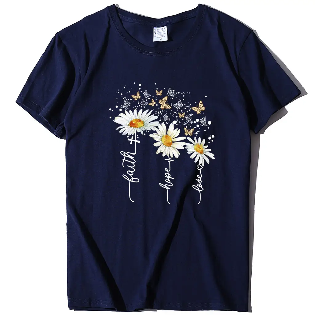 Women Yellow Daisy Print T-Shirt Short Sleeve 2023 - Image 13